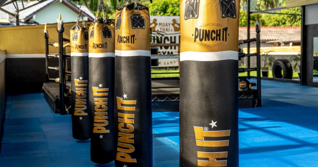 How do you best fill a punch bag?